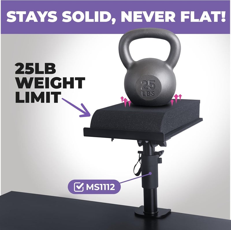 Liquid Stands Studio Monitor Sound Isolation Pads for Speakers 5" High-Density Speaker Foam Pads That Prevents Vibrations Angled Speaker Riser - Acoustic Speakers Isolation Pad for Floor, Desktop - Image 4